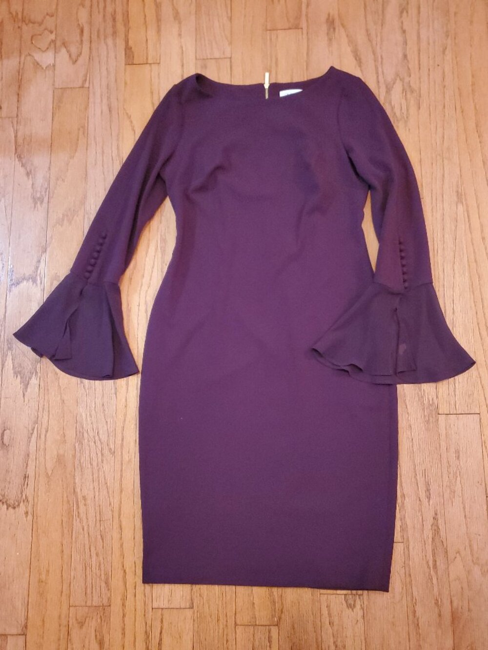Calvin Klein Plum Sheath Dress – Size 10